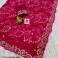 Premium C*C Special Bhandej Pattern Georgette Silk Saree