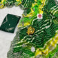 Premium C*C Lehriya Saree with Designer Peacock Work