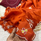 Premium H.O. Silk Saree with Handcrafted Khatli Work