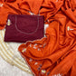 Premium H.O. Silk Saree with Handcrafted Khatli Work