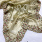 Premium Heavy Zimmy Chu Silk Saree with Embroidered C-Pallu