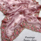 Premium Heavy Zimmy Chu Silk Saree with Embroidered C-Pallu