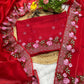 Premium Cherry Red Pure Geemichu Silk Saree