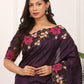 Premium Pure Manipuri Silk Saree with Multi-Color Thread Work