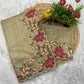 Premium Pure Manipuri Silk Saree with Multi-Color Thread Work