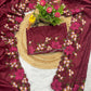 Premium Pure Manipuri Silk Saree with Multi-Color Thread Work