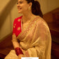 Soft Twil Net Saree with Premium Sequins & Dori Embroidery Blouse