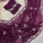 Elegant Fandy Satin Saree with Sequence Brits Work