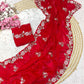 Elegant Fandy Satin Saree with Sequence Brits Work