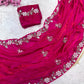 Elegant Fandy Satin Saree with Sequence Brits Work