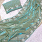 Elegant Fandy Satin Saree with Sequence Brits Work