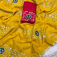 Premium Blooming Chocolate Silk Saree