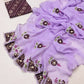 Elegant Handcrafted Designer Crunchy Chiffon Saree