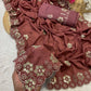 Premium Chinon Sequence Saree with Designer Blouse