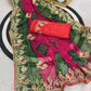 Premium Heavy Georgette Saree with C-Pallu Zari Embroidery
