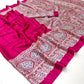Premium Modal Satin Ajrakh Print Saree with Blouse