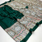 Premium Modal Satin Ajrakh Print Saree with Blouse