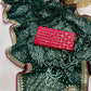 Premium Georgette Bandhani Foil Print Saree with Heavy Coding