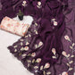 Premium Peach Butta Georgette Saree with Digital Print Riyon Blouse