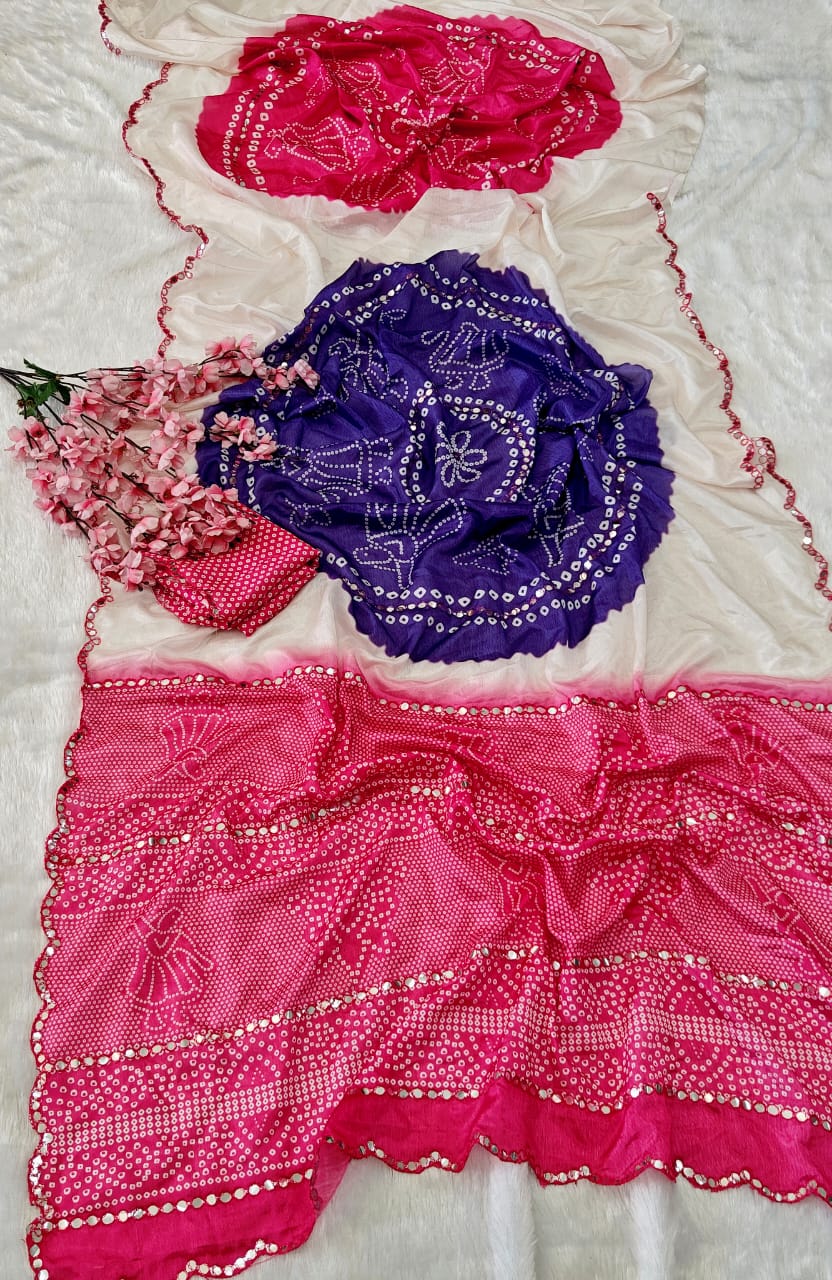 Premium Special Edition Designer Shiny Silk Saree with Digital Print