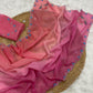 Premium Crunchy Silk Saree with Shaded Color Effect & Intricate Khatli Handwork