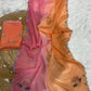 Premium Crunchy Silk Saree with Shaded Color Effect & Intricate Khatli Handwork