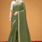 Elegant Tissue Silk & Cotton Blend Saree with Sifli Work Blouse