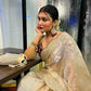 Soft Jimmy Choo Saree with Sequin & Zari Embroidery