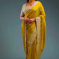 Premium Gold Crush Silk Saree with Heavy Zari, Sequins & Coding
