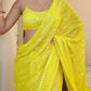 Premium Heavy Georgette Saree with Exquisite Embroidery & Sequence Work