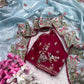 Soft Jimichu Silk Party Wear Saree With Multi Embroidery Work