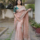 Premium Banarasi Heavy Twill Crush Jari Weave Saree