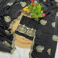 Pure Rangoli Crush Silk Saree with Jari–Sequins Embroidery & Cutwork Border
