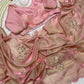 Premium Fandy Satin Saree with Khatli Handwork & Arco Border