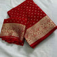 Premium Viscose Georgette Saree With Running Blouse