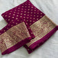 Premium Viscose Georgette Saree With Running Blouse