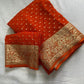 Premium Viscose Georgette Saree With Running Blouse