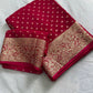 Premium Viscose Georgette Saree With Running Blouse