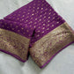 Premium Viscose Georgette Saree With Running Blouse