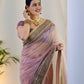 Luxury Soft Twill Net Saree With Heavy Sequin & Jari Dori Work