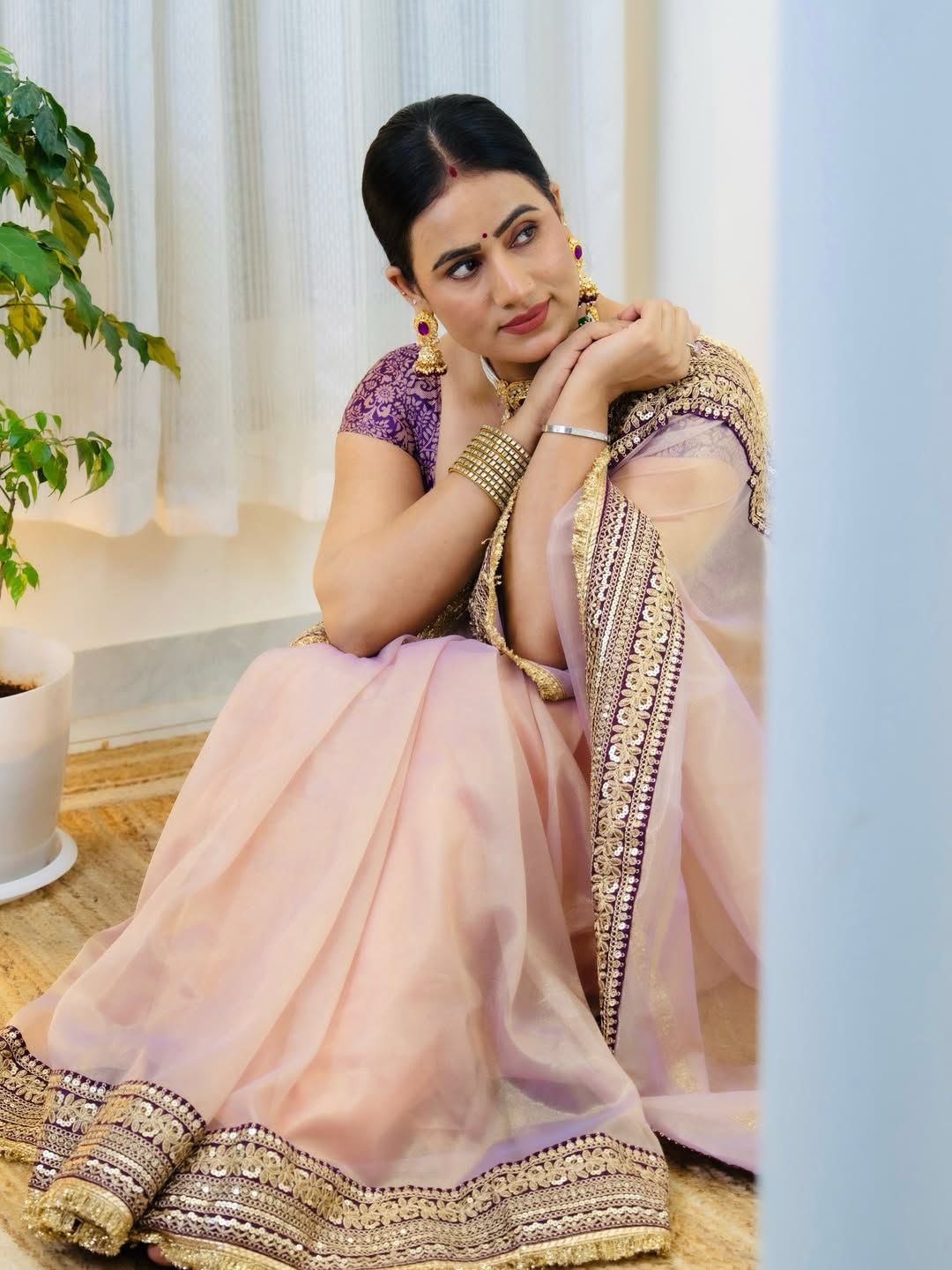 Luxury Soft Twill Net Saree With Heavy Sequin & Jari Dori Work