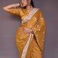 NC Moss Tissue Saree with Resham & Zari Embroidery