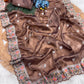 NC Moss Tissue Saree with Resham & Zari Embroidery