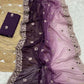 Designer Chocolate Padded Saree with Resham–Jari