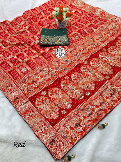 Premium Fabric Soft Dola Silk Saree Beautiful Zari Weaving