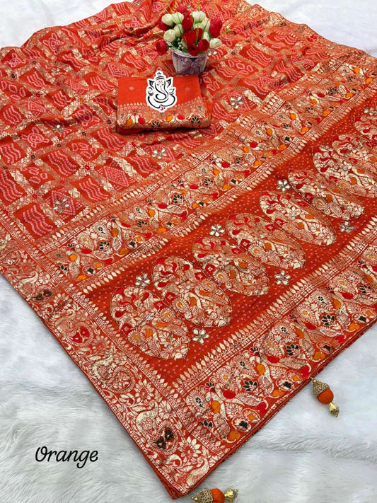 Premium Fabric Soft Dola Silk Saree Beautiful Zari Weaving