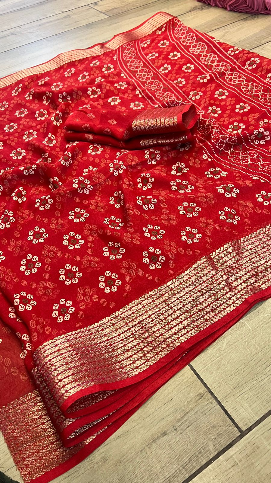 Premium Mash Mello Printed Saree with Matching Blouse