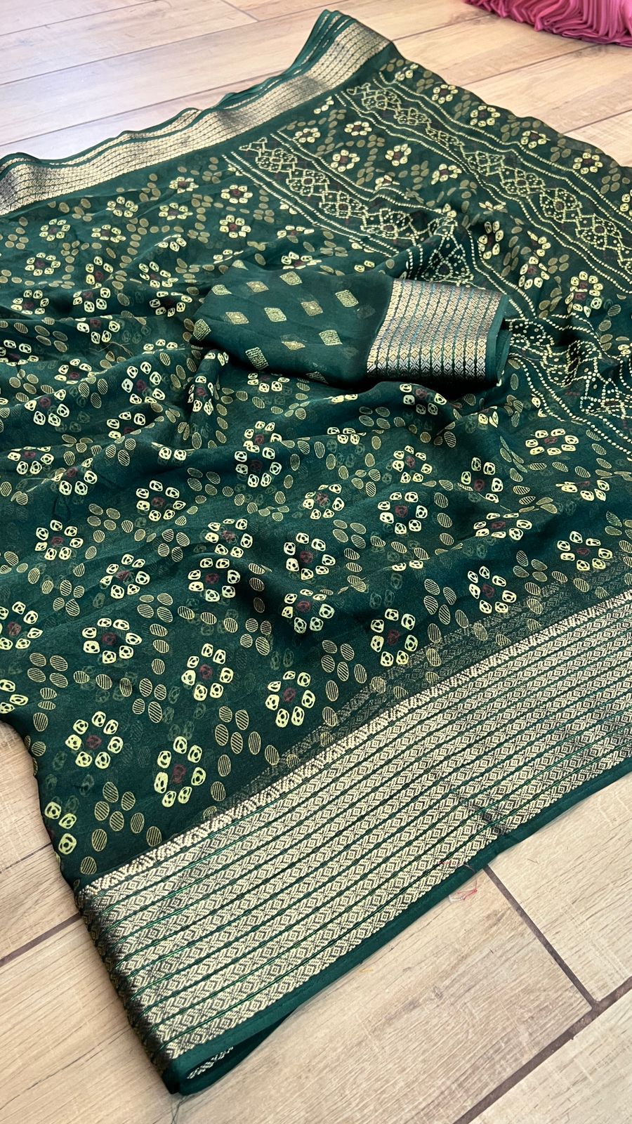 Premium Mash Mello Printed Saree with Matching Blouse