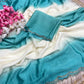 Premium Chinnon Saree with Exquisite Jarkan Work – Luxury Guaranteed