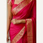 Premium Viscose Crepe Georgette Saree with Running Blouse